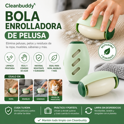 🧼 Cleanbuddy — Bola Enrolladora de Pelusa
